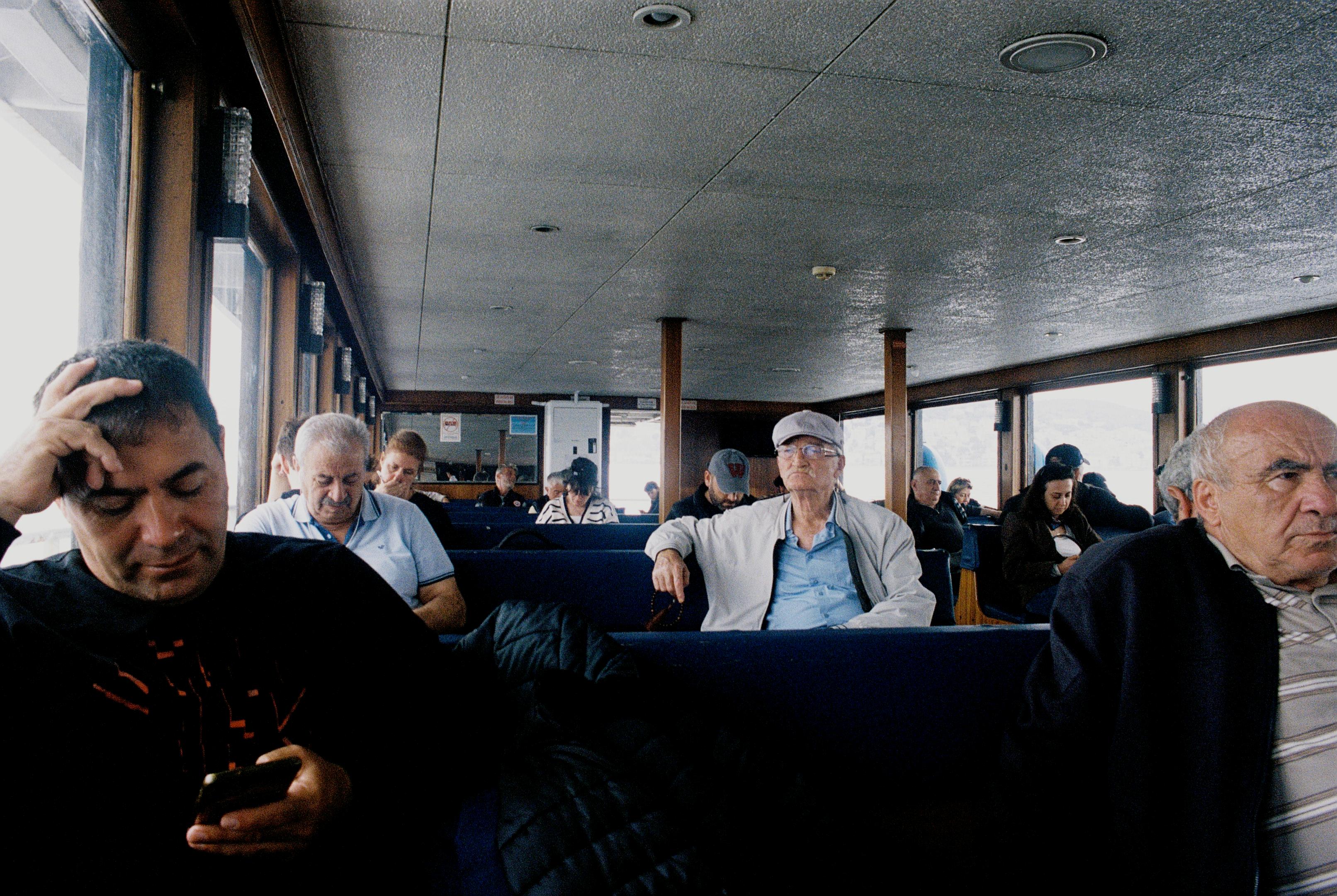 Turkish men on a ferry