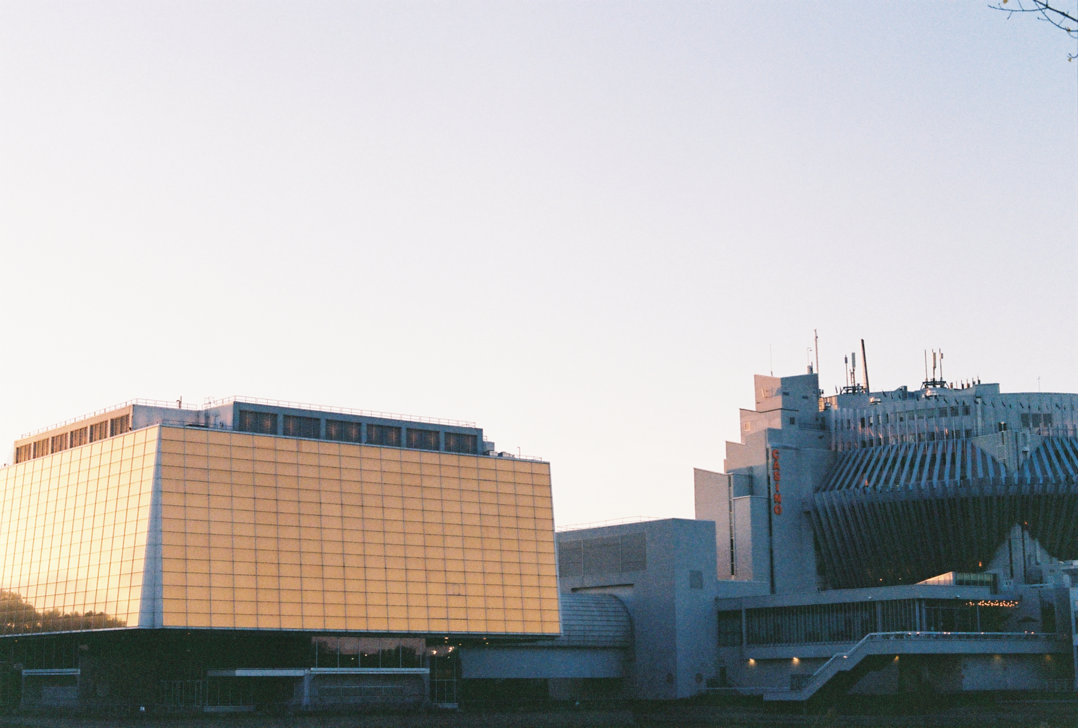 Casino on Ile Notre Dame, Montreal taken from plage Jean Dore