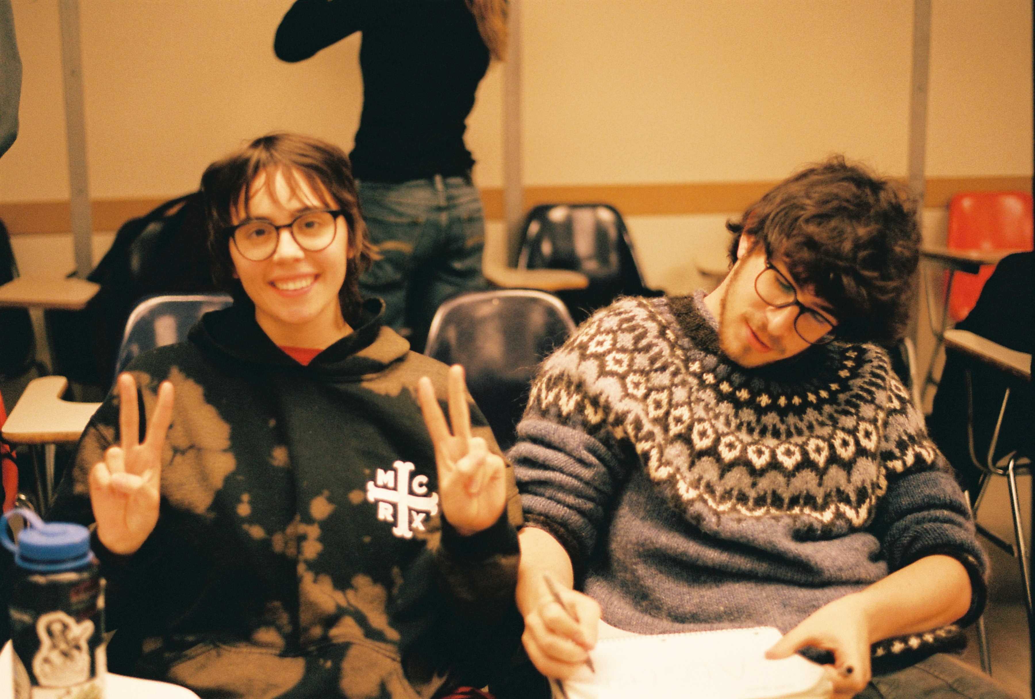 Harlan and Max at algebra review session