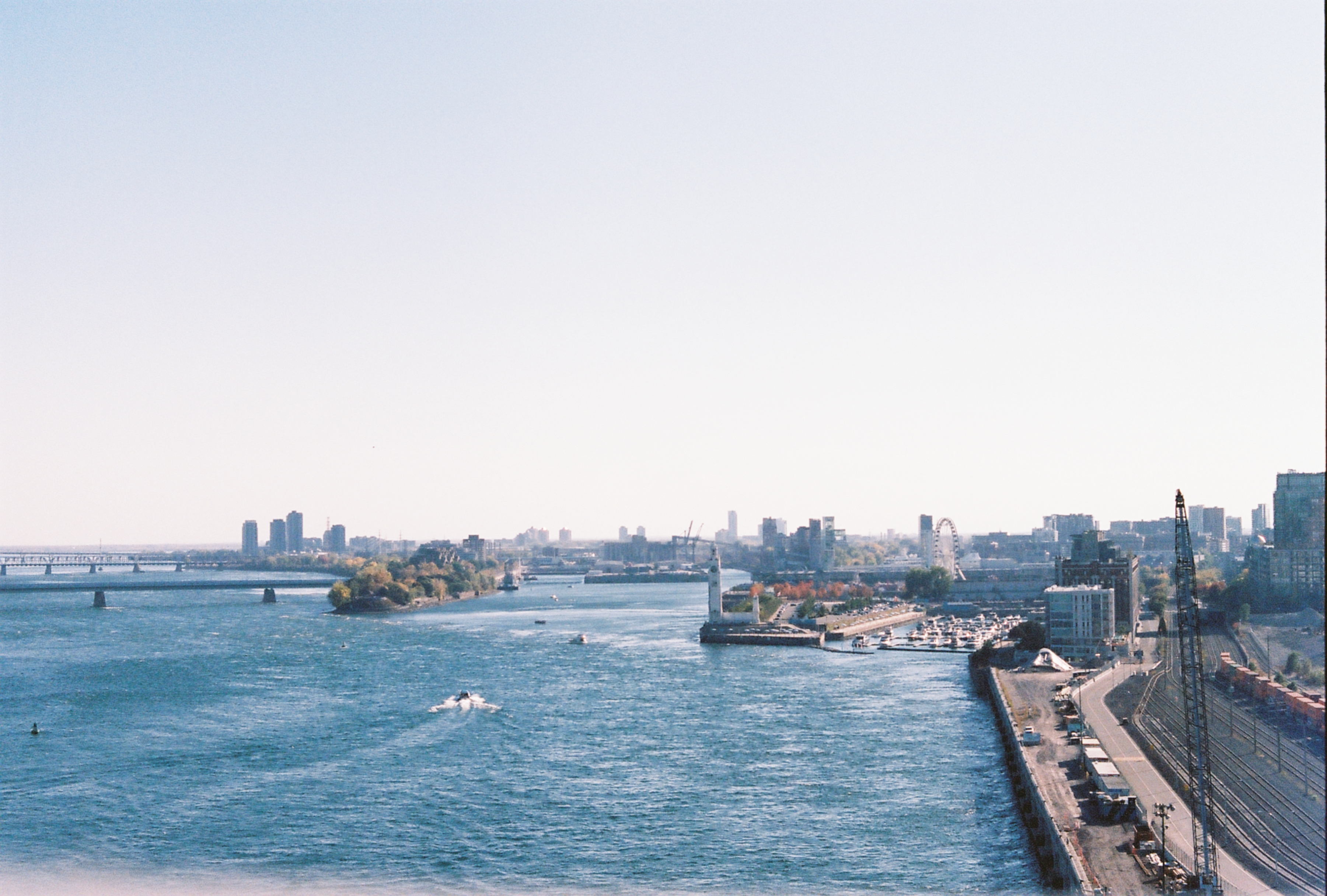 St. Lawrence from Pont Jaques Cartier